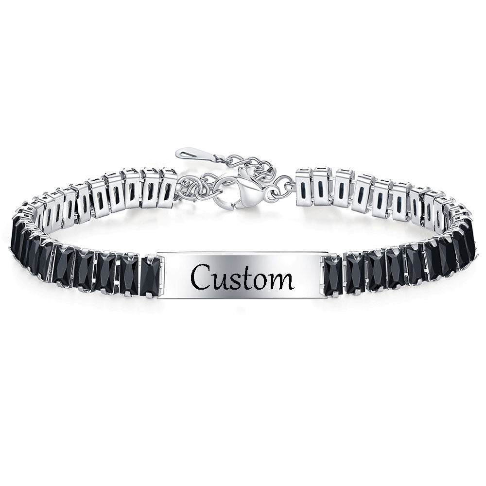 Wholesale titanium steel with diamond  bracelet