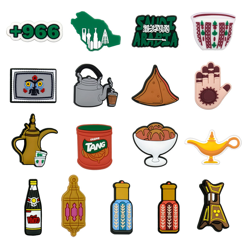 Wholesale 100pcs Random Cartoon Cute Shoes Accessories Shoes Charms