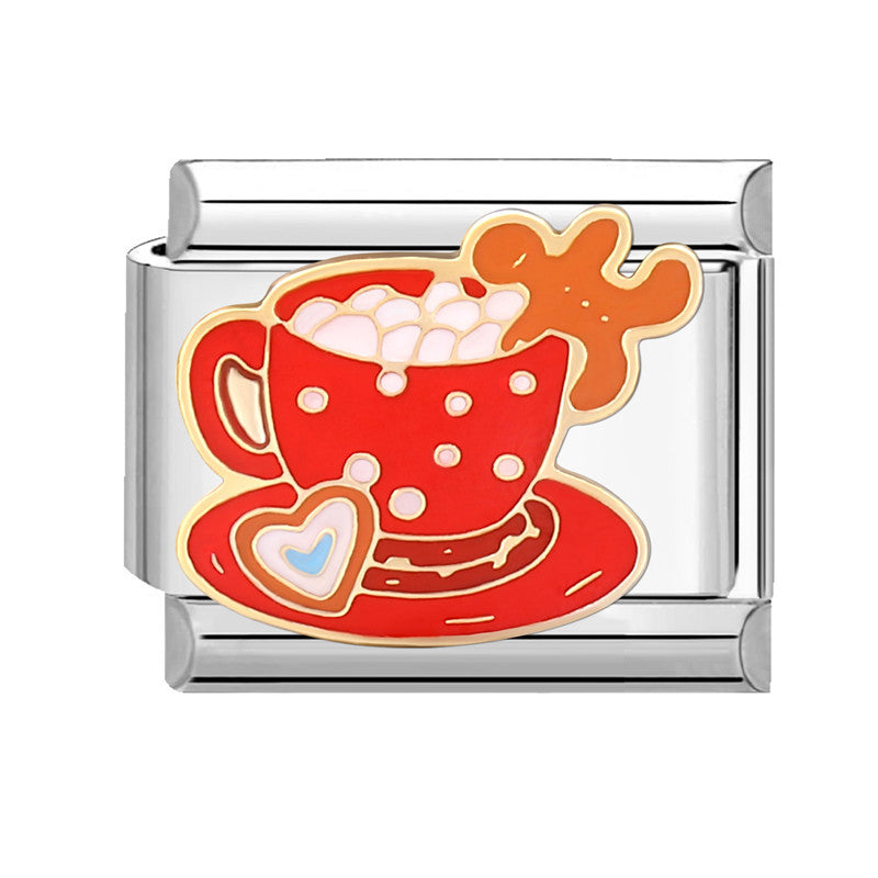 Wholesale Italian Module Creative Stylish Free DIY Cartoon Fashion Christmas Bracelet