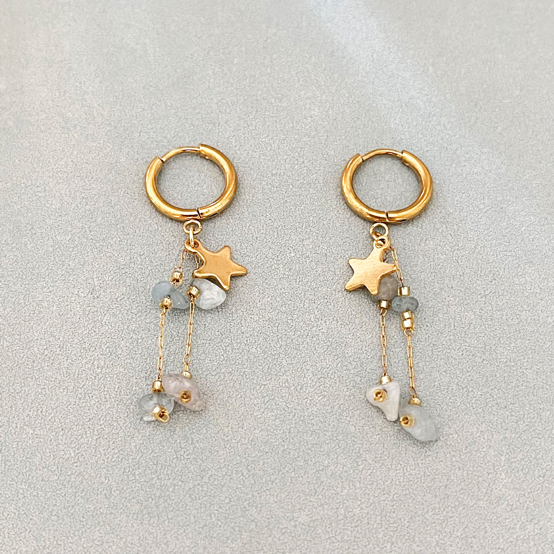 Wholesale Retro Style Beaded Tassel Long Earrings