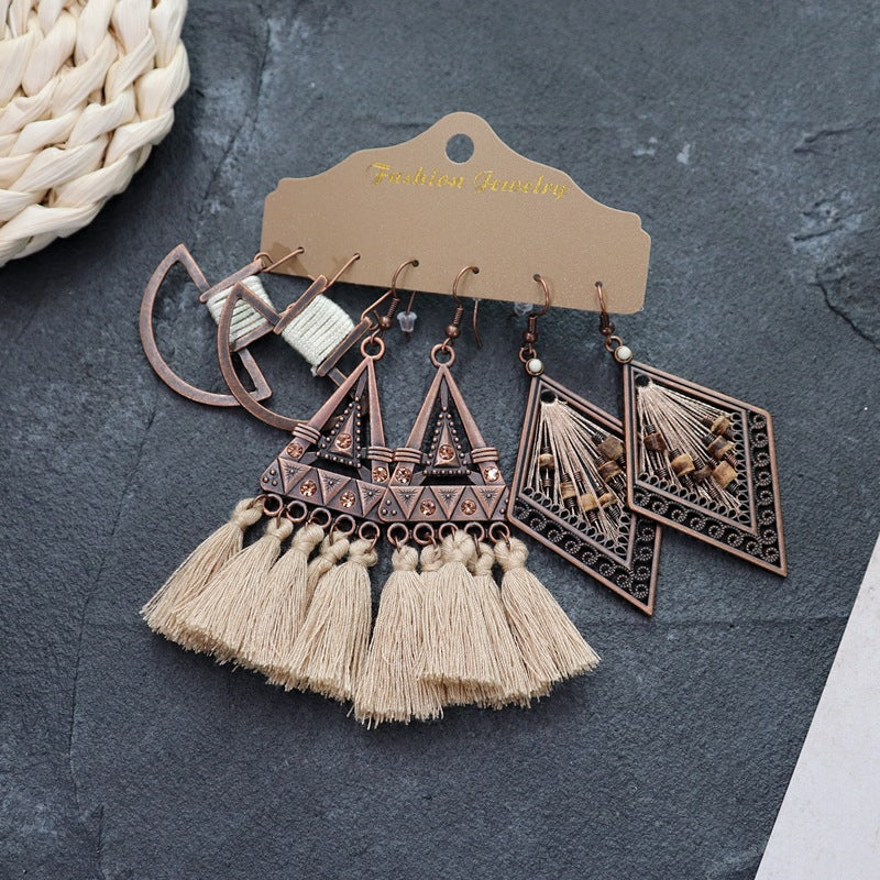 Wholesale Vintage Bohemian Ethnic Style Earrings ACC-ES-Luox005