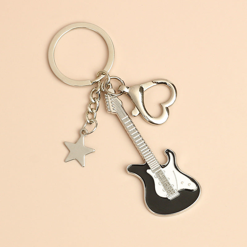 Wholesale Vintage Pentagram Guitar Keychains ACC-KC-HongAo007