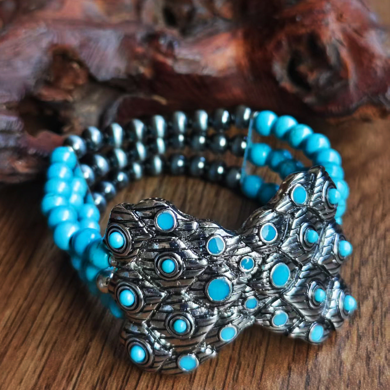 Wholesale Boho Multi Layer Cowgirl Bracelet With Peacock Bow Charm Chic Fashion Accessory For Casual Gift Giving