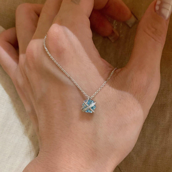 Wholesale  sugar cube diamond necklace