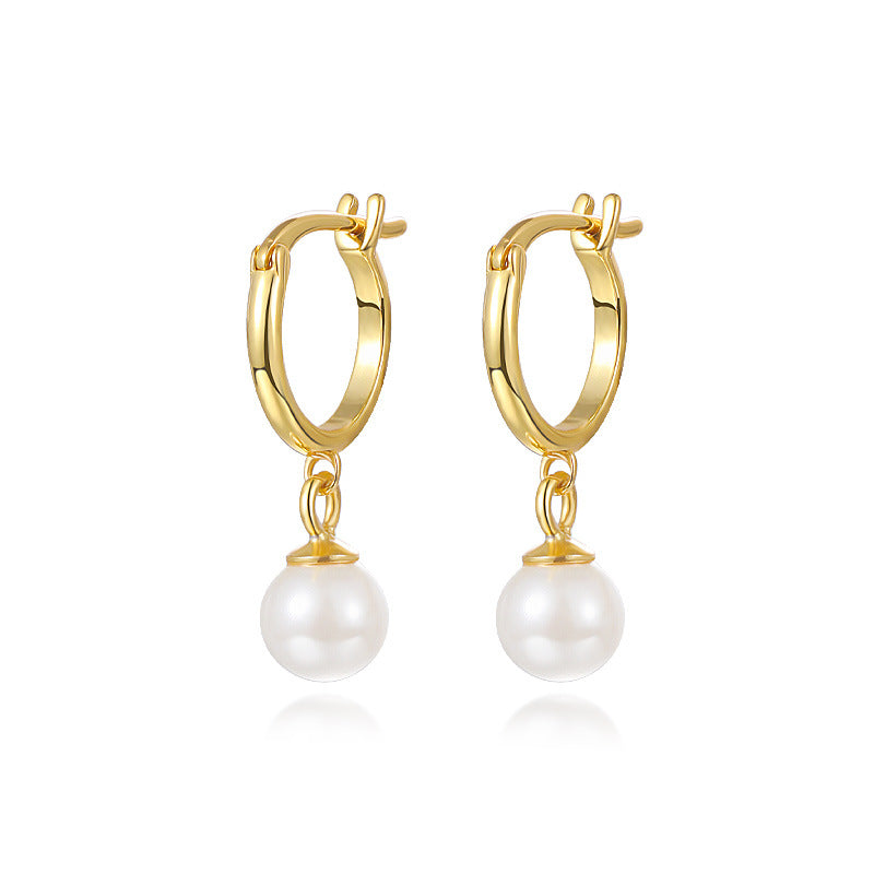 Wholesale Sterling Silver Natural Pearl Earrings