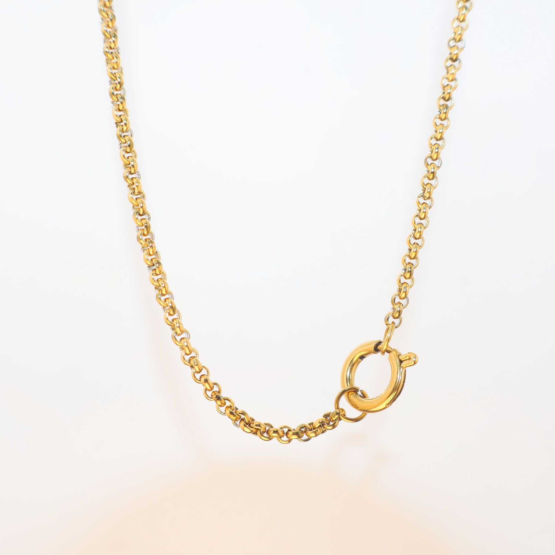 Wholesale DIY Stainless Steel December Birthstone Colored Zirconia Necklace