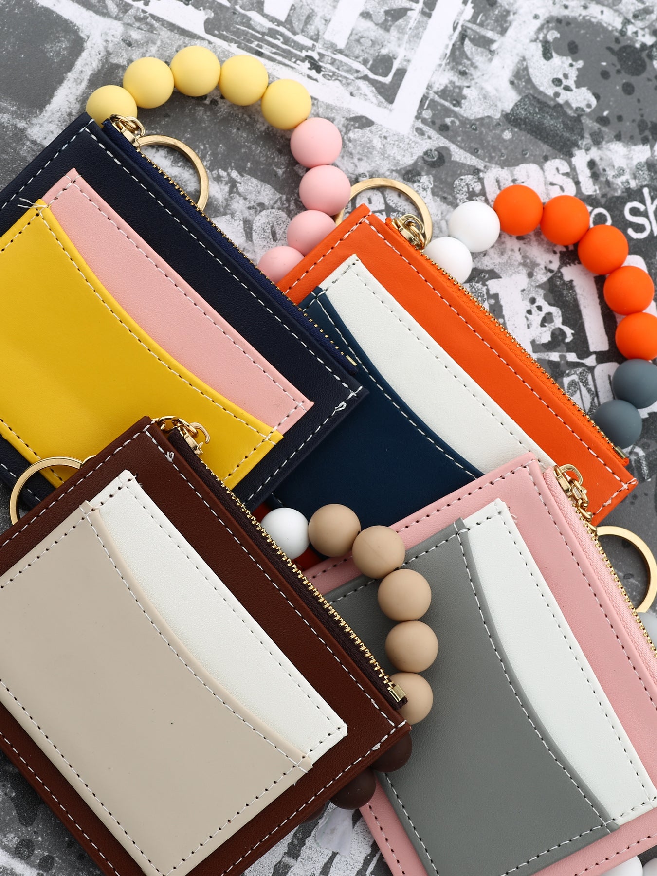 Wholesale 40PCS Bead BraceletWristlet Keychain