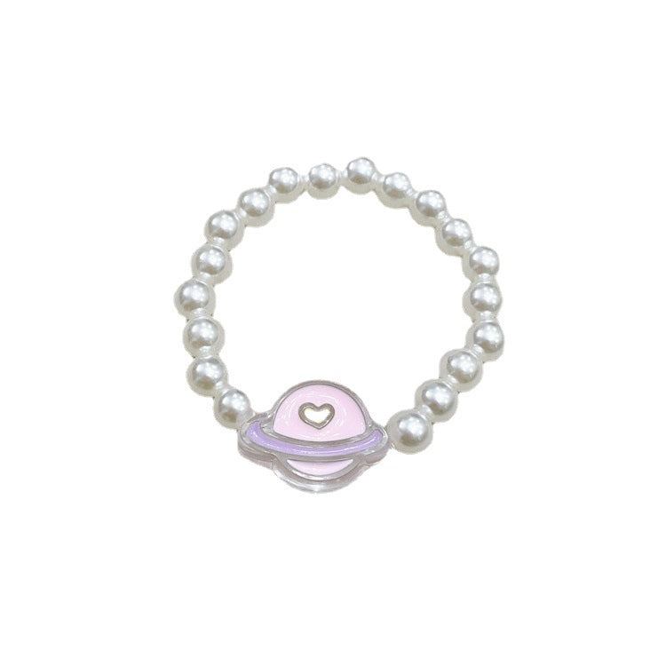 Wholesale Cartoon cute bear cute  pearl bracelet necklace