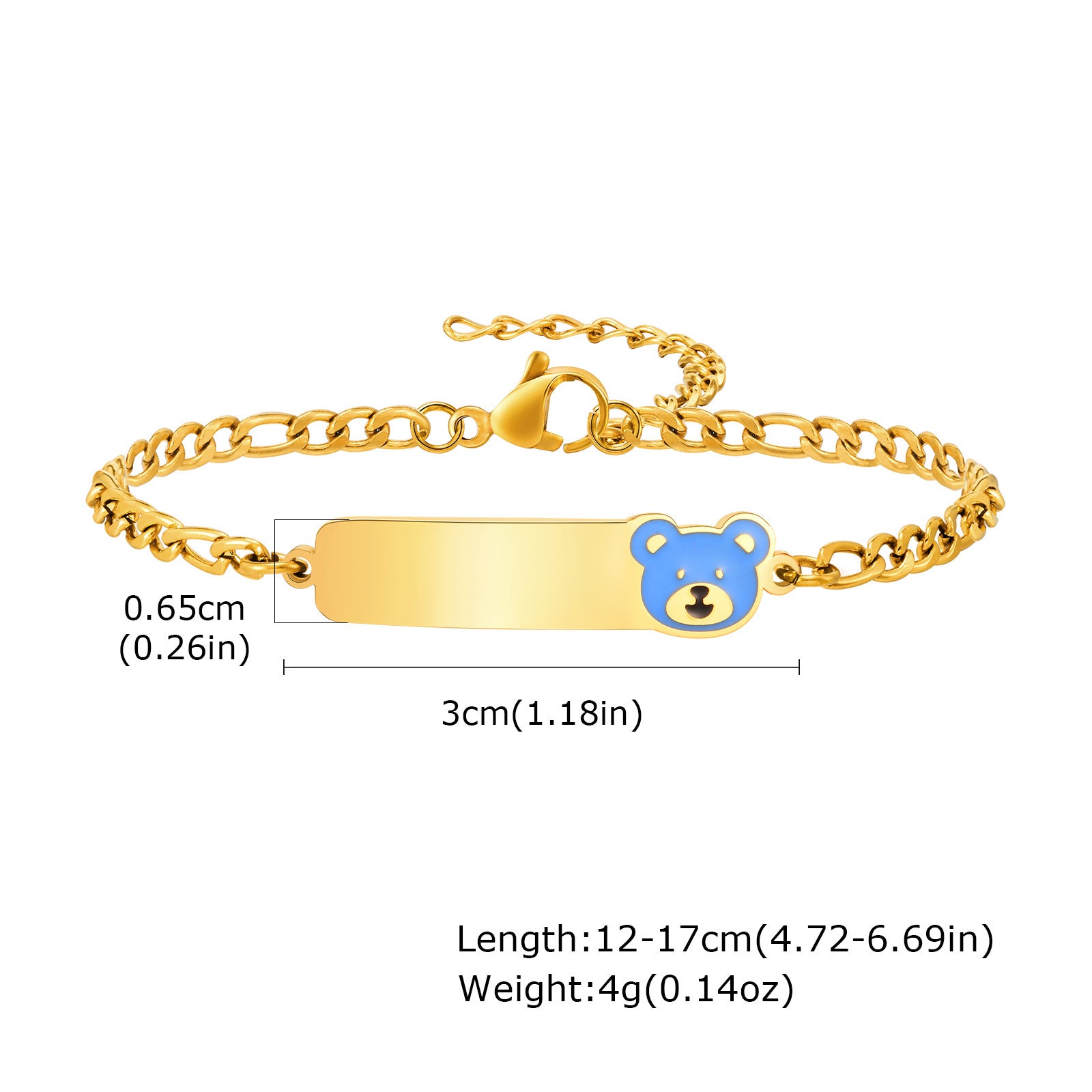 Wholesale Stainless Steel Gold Tone Resin Cute Bracelet For Women Kids Fashion Jewelry Accessory Everyday Casual Gift