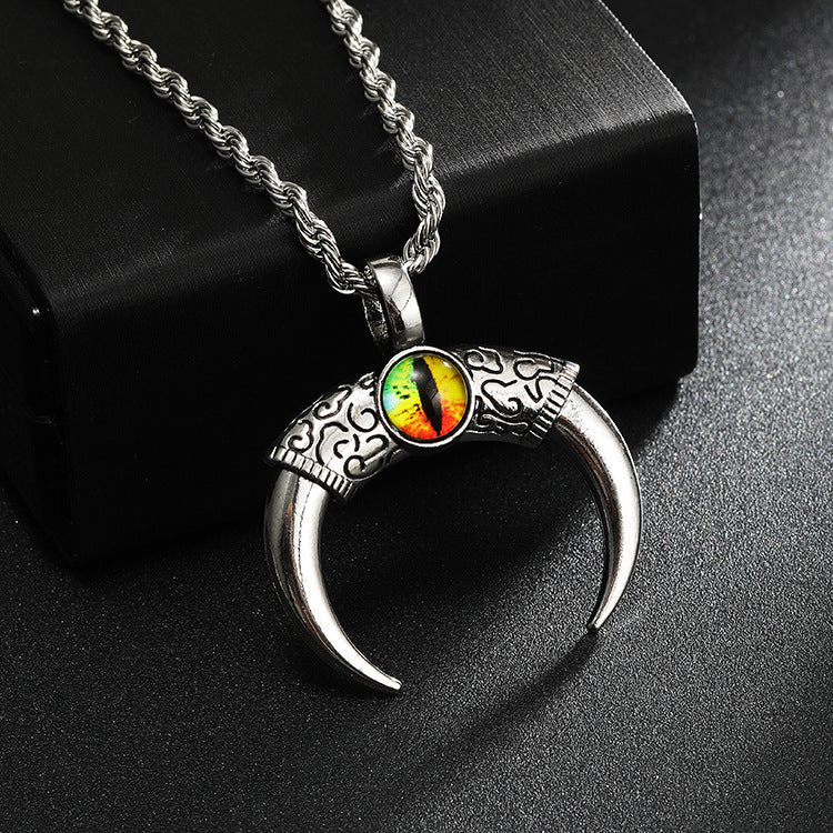 Wholesale Turquoise Crescent Pendant Necklace ACC-NE-Yuj004