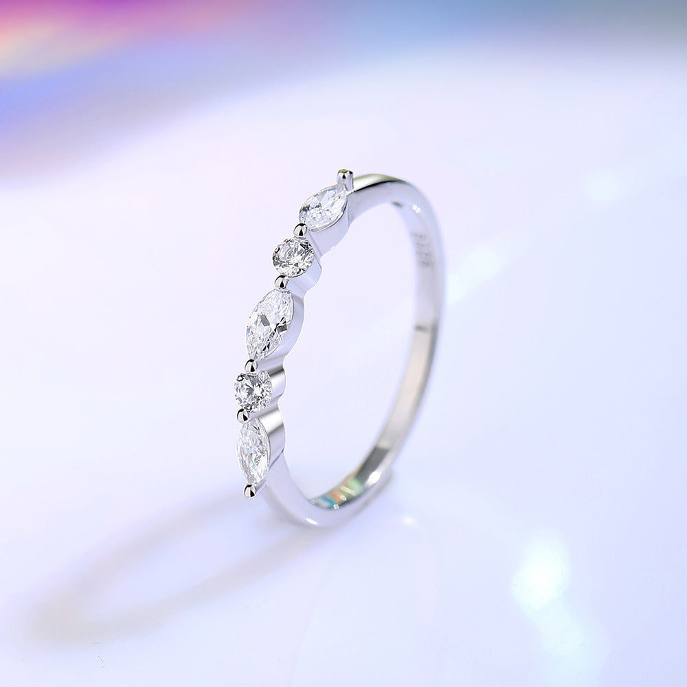 Wholesale S925 Sterling Silver Zirconium Luxury Ring