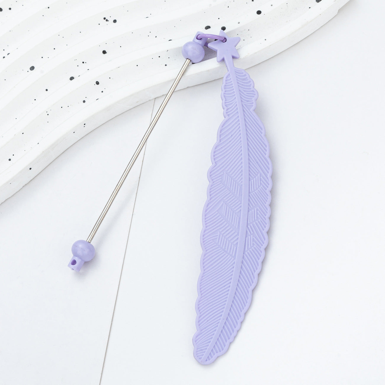 Wholesale DIY Beadable Feather Bookmark