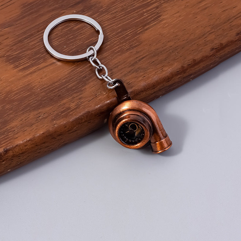 Wholesale  metal turbo blower supercharger auto parts modified keychain