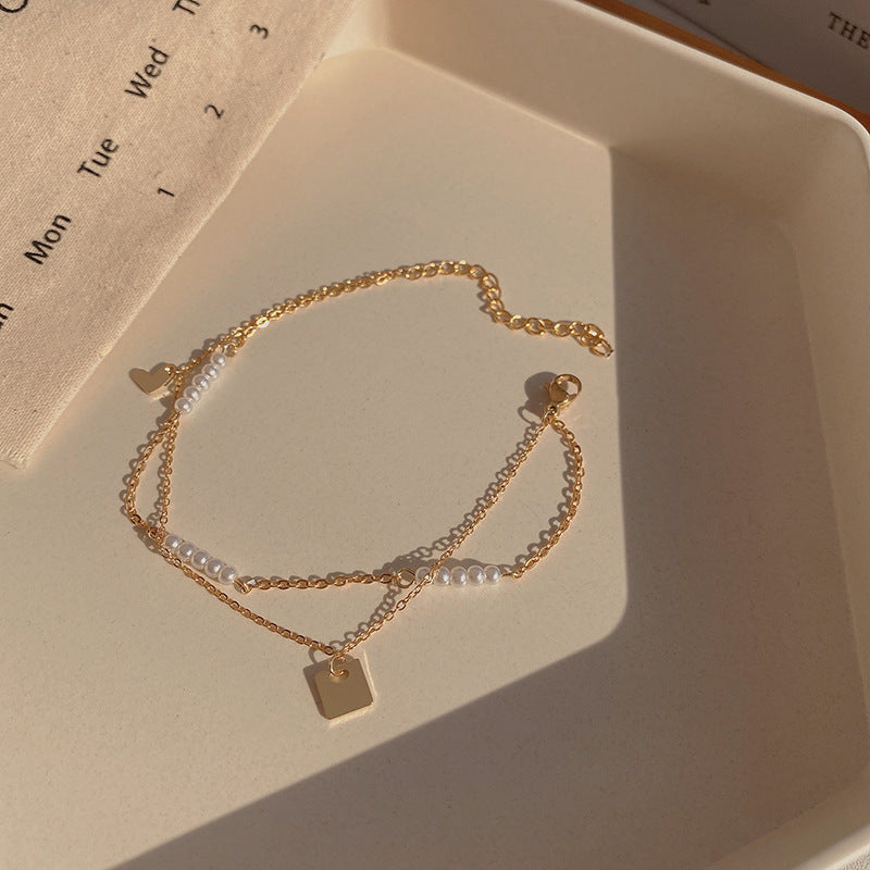 Wholesale vintage pearl bracelet titanium steel couple bracelet ACC-BT-Sengw001