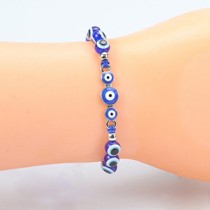 Wholesale  Devil' s Eye bracelet blue eyes fish eye beaded amulet bracelet