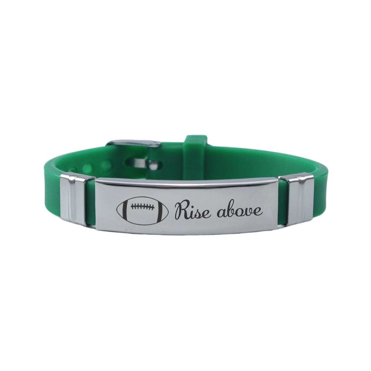Wholesale Rugby Sports Theme Silicone Bracelet