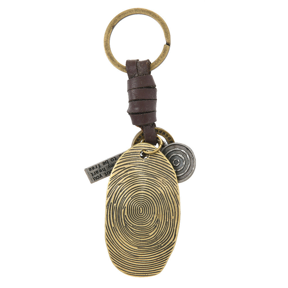 Wholesale Alloy Bronze Ginkgo Leaf Zodiac Pattern Keychains