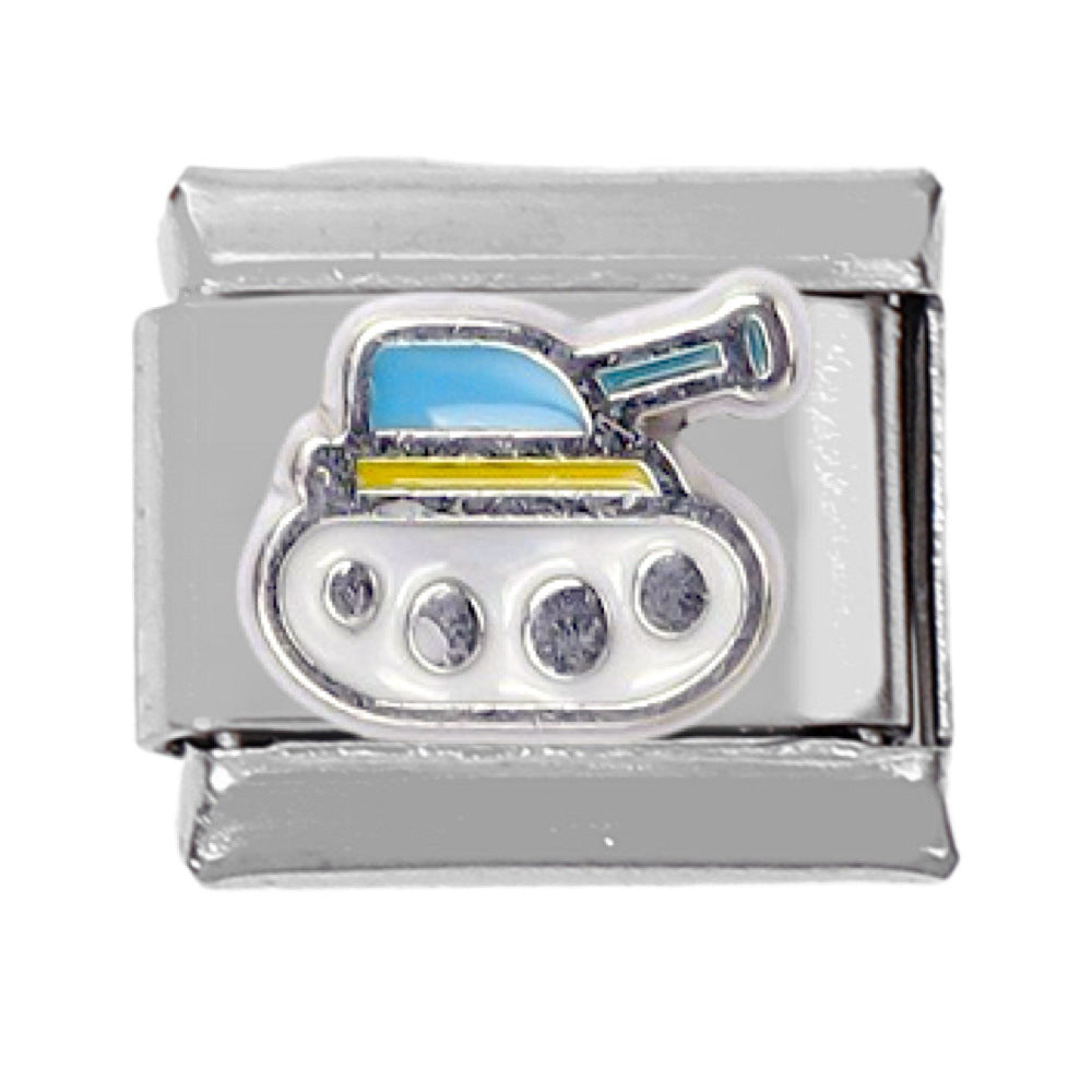 Wholesale 5pcs Italian Charm Bracelet Charm Module Stainless Steel Car Airplane Bracelet 9mm DIY Pattern Free Stitching Detachable Composable Bracelet ACC-BT-DaLiang020