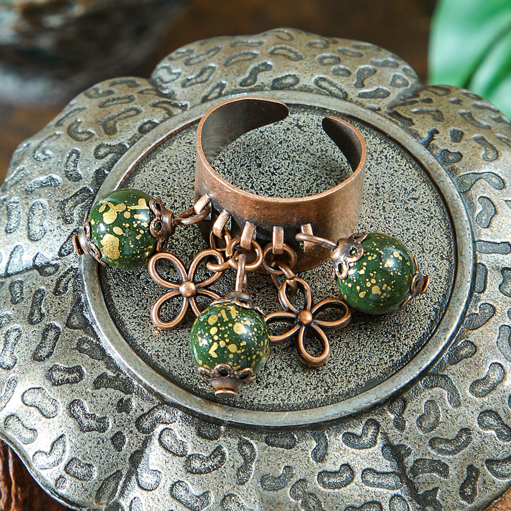 Wholesale Trendy Exaggerated Open Ring Alloy Handmade Couple Retro Jewelry Accessory