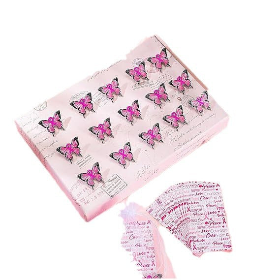 Wholesale World Care Breast Pin Pink Ribbon Brooch