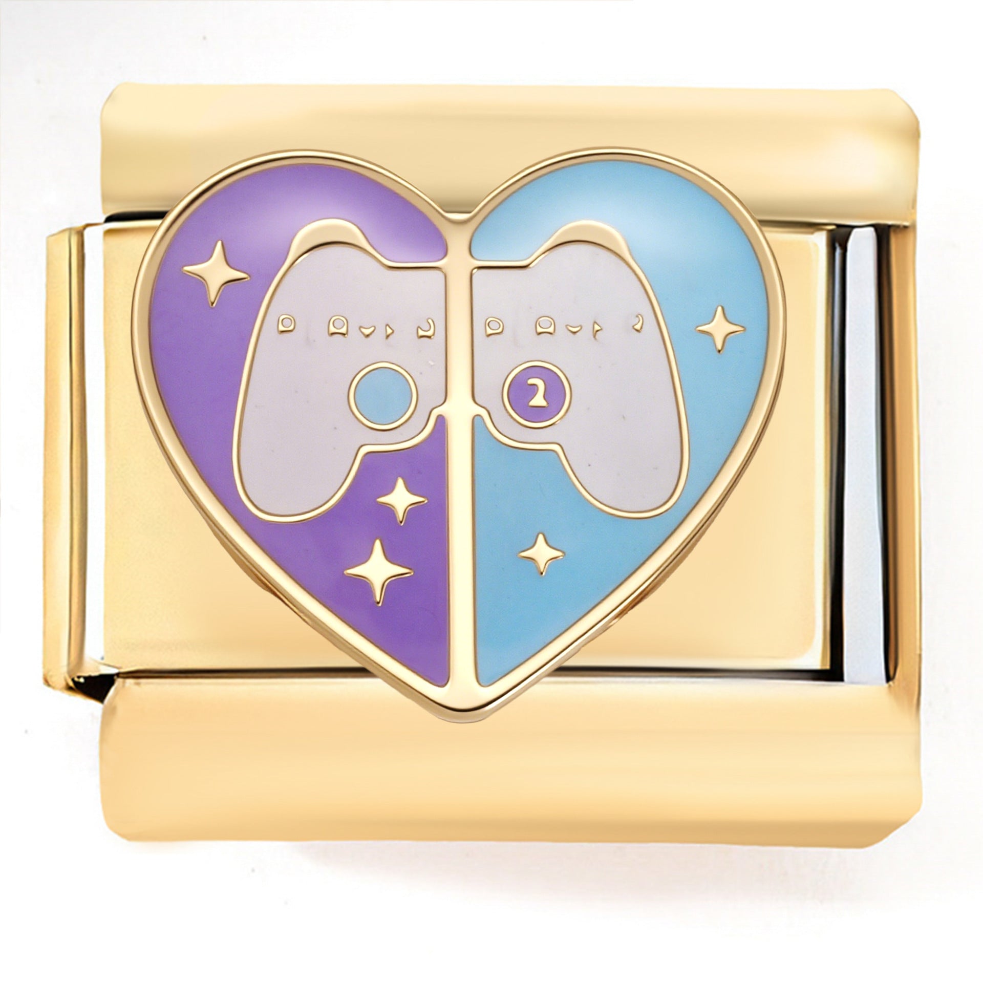 Wholesale Italian Charm Bracelet 9mm DIY Gold-Plated Navigation  Creative Stainless Steel Composable Bracelet