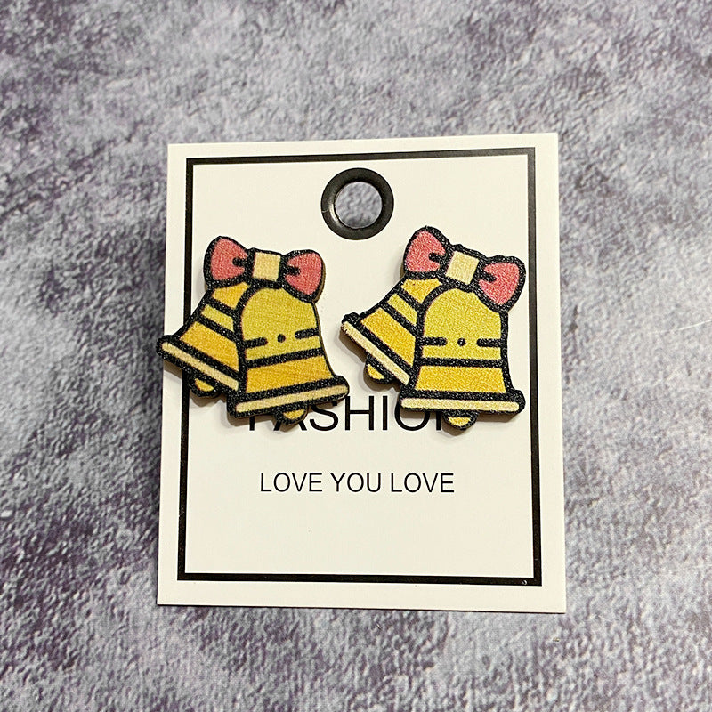Wholesale Christmas Wood Earrings ACC-ES-XinChuan071