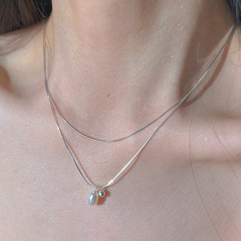 Wholesale Moonstone Light Luxury Pendant Necklace Choker Necklaces ACC-NE-LiuYing001