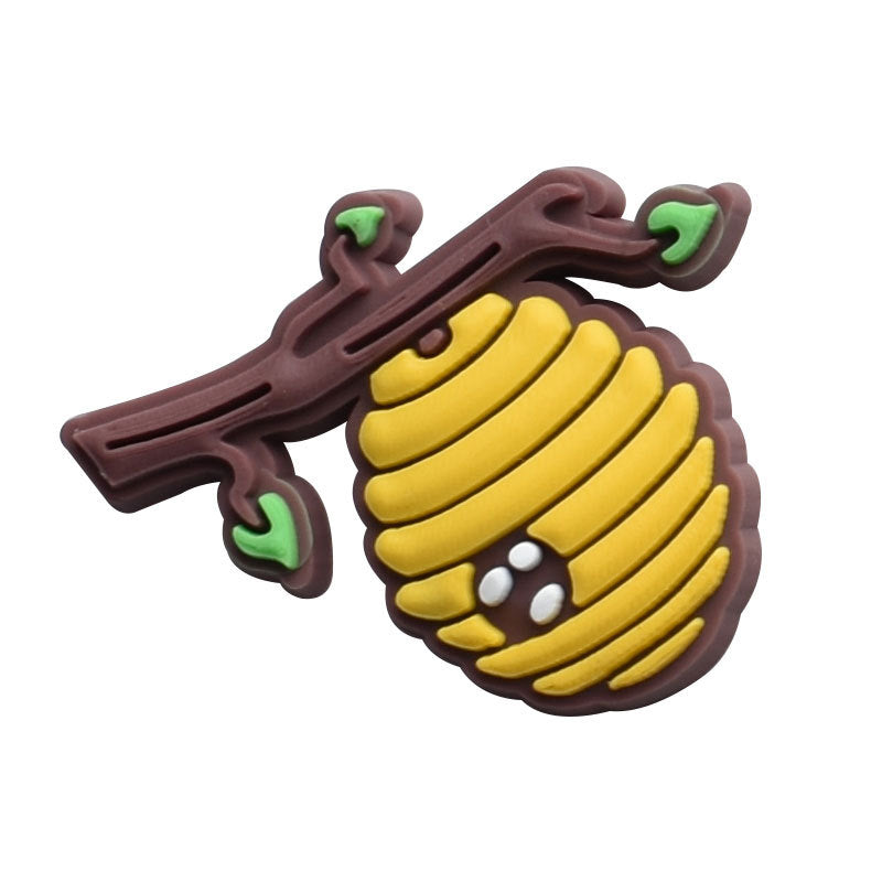 Wholesale Random 100pcs Bee Shoe Buckle Decoration Shoes Charms ACC-SC-RYY032