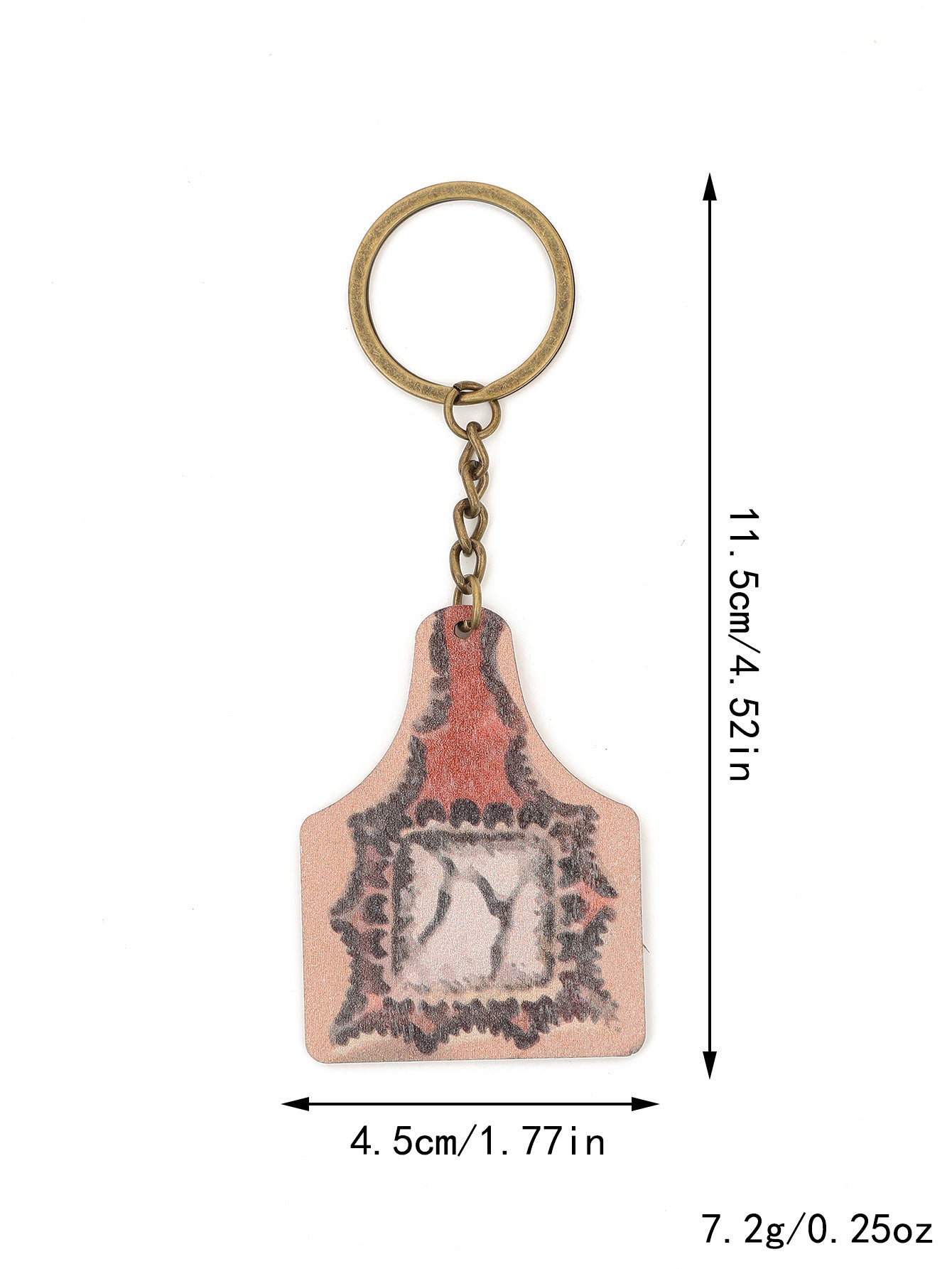 Wholesale Zinc Alloy Cactus Horse Head Keychain Western Farm Style Car Key Accessory for Boutique Resale