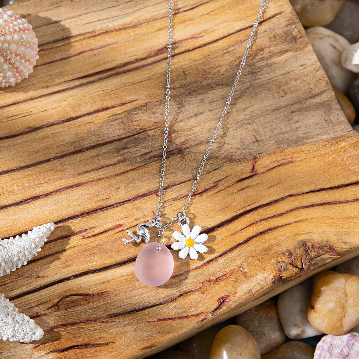 Wholesale  Ocean Vacation Style Starfish Shell Pendant Necklace