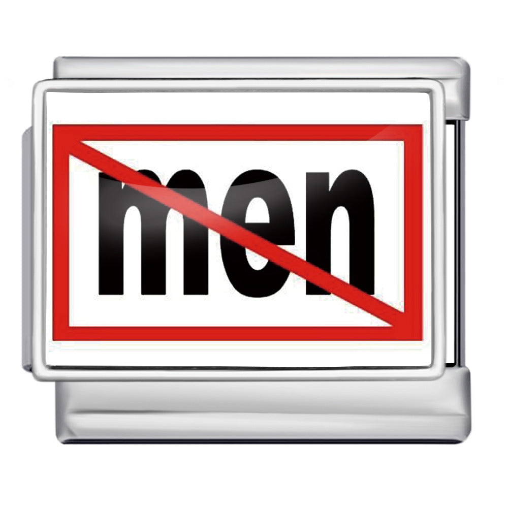 Wholesale Italian modular Photo-style angel pattern DIY  bracelet