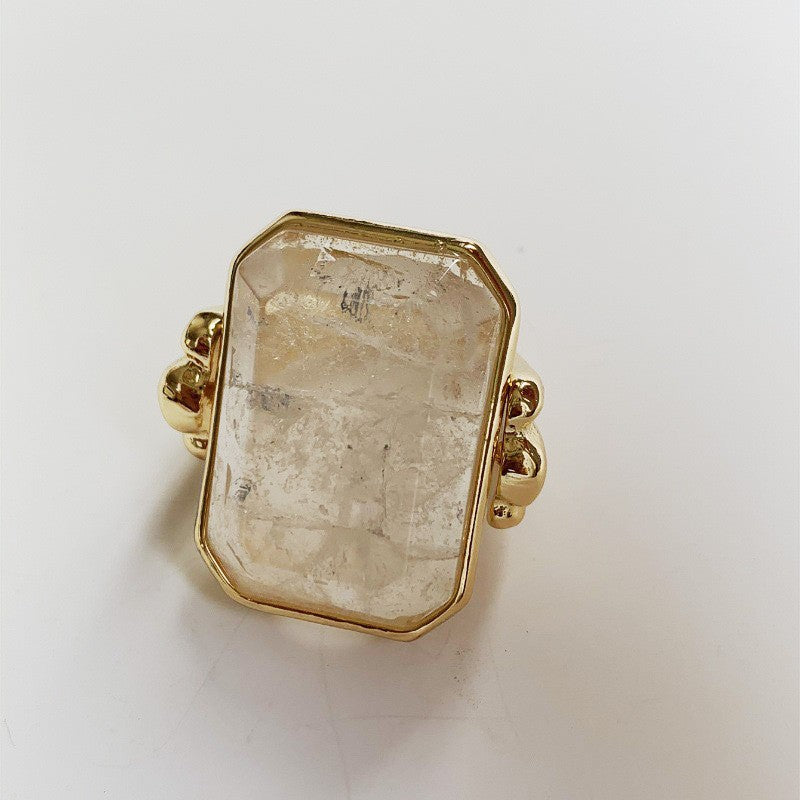 Wholesale  Light Luxury Large Candy Square Gem Earrings