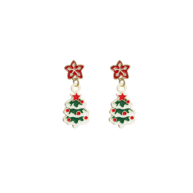 Wholesale Christmas Tree Snowman Earrings ACC-ES-MDD078