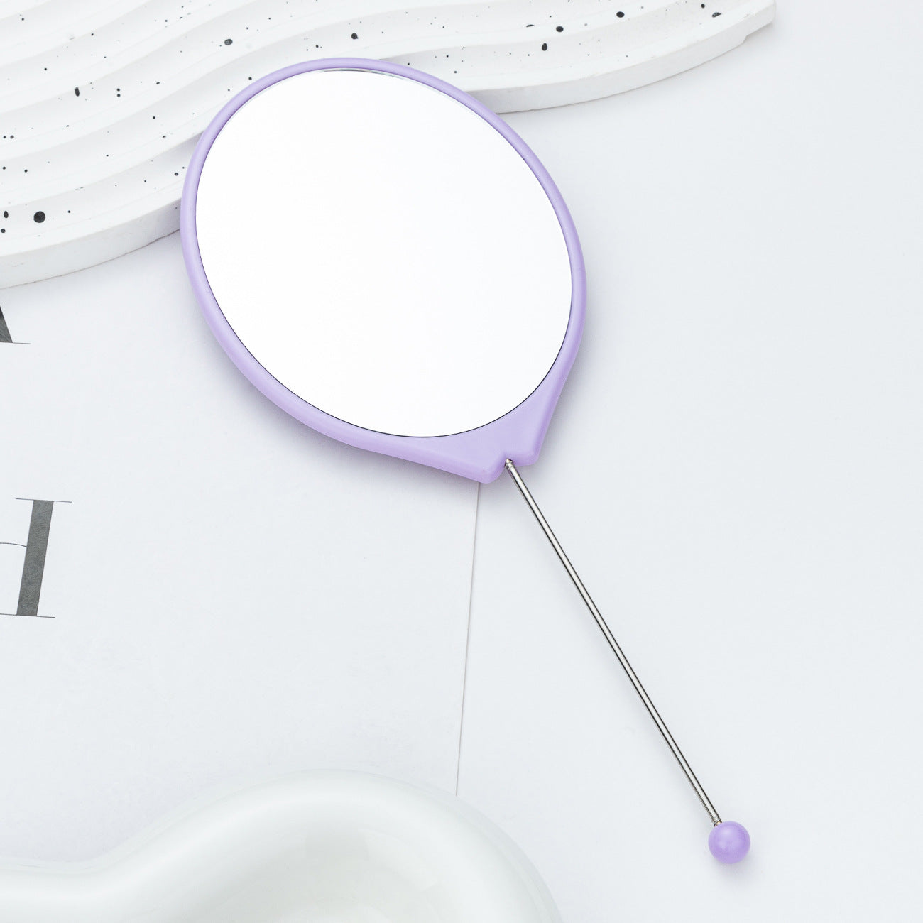 Wholesale DIY Beadable Handheld Makeup Mirror