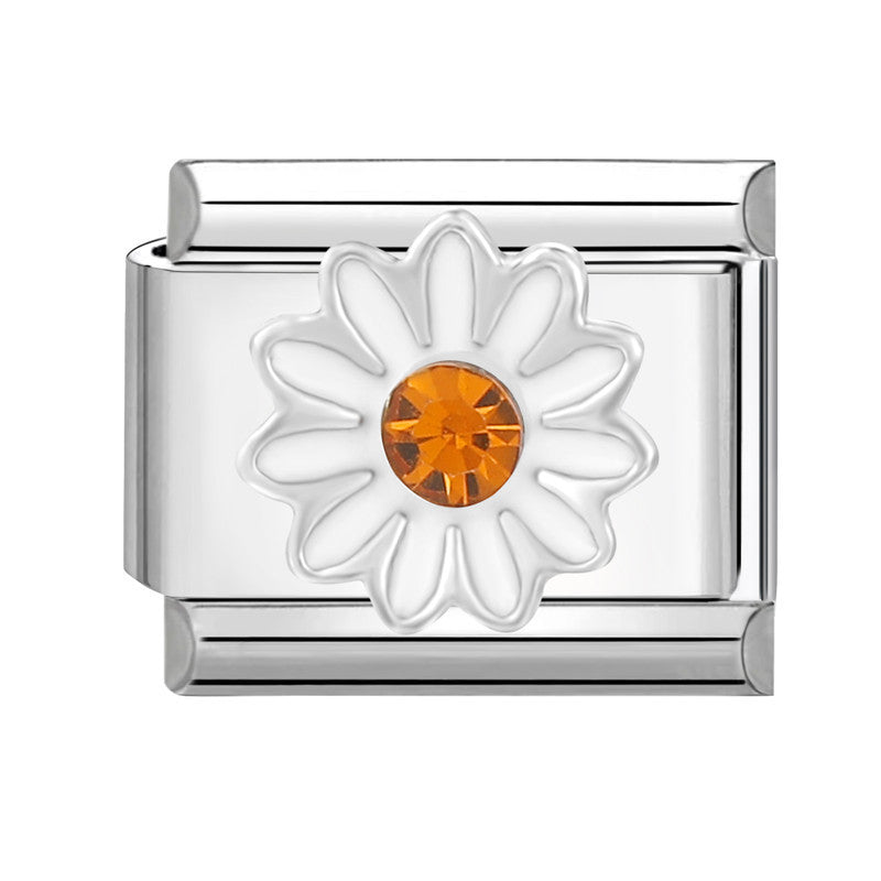 Wholesale Italian Charm Bracelet 9mm DIY Splicing Flower Stainless Steel Composable Bracelet