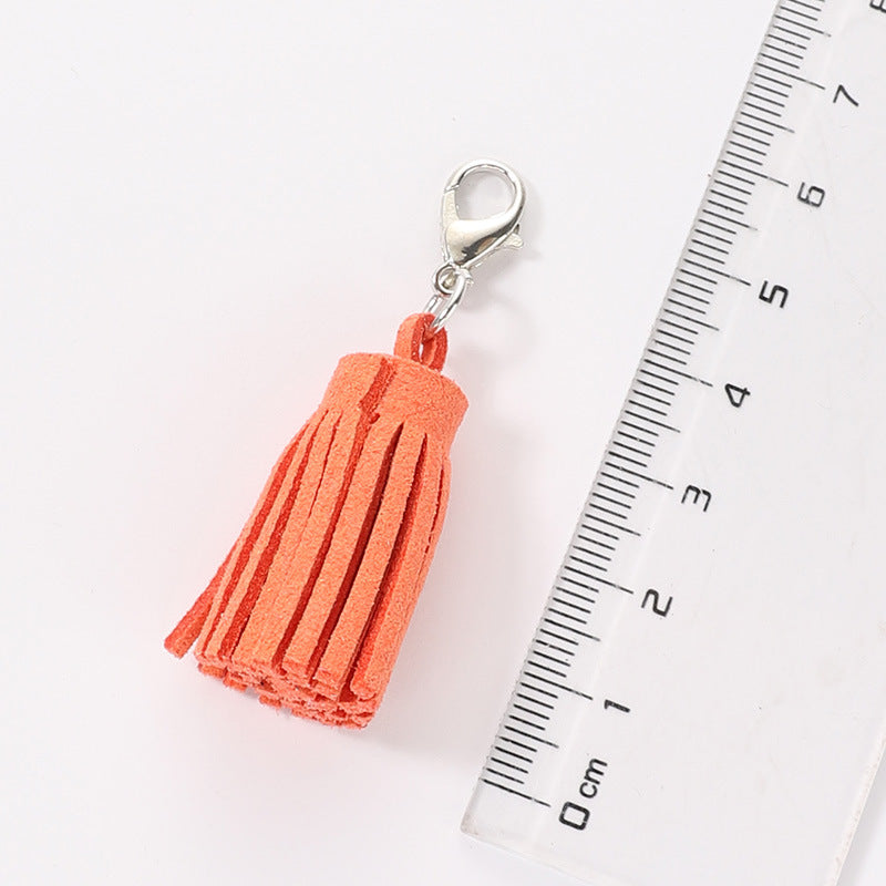 Wholesale Velvet Macaron Tassel Keychain Bags and Pendants ACC-KC-HuiMei008