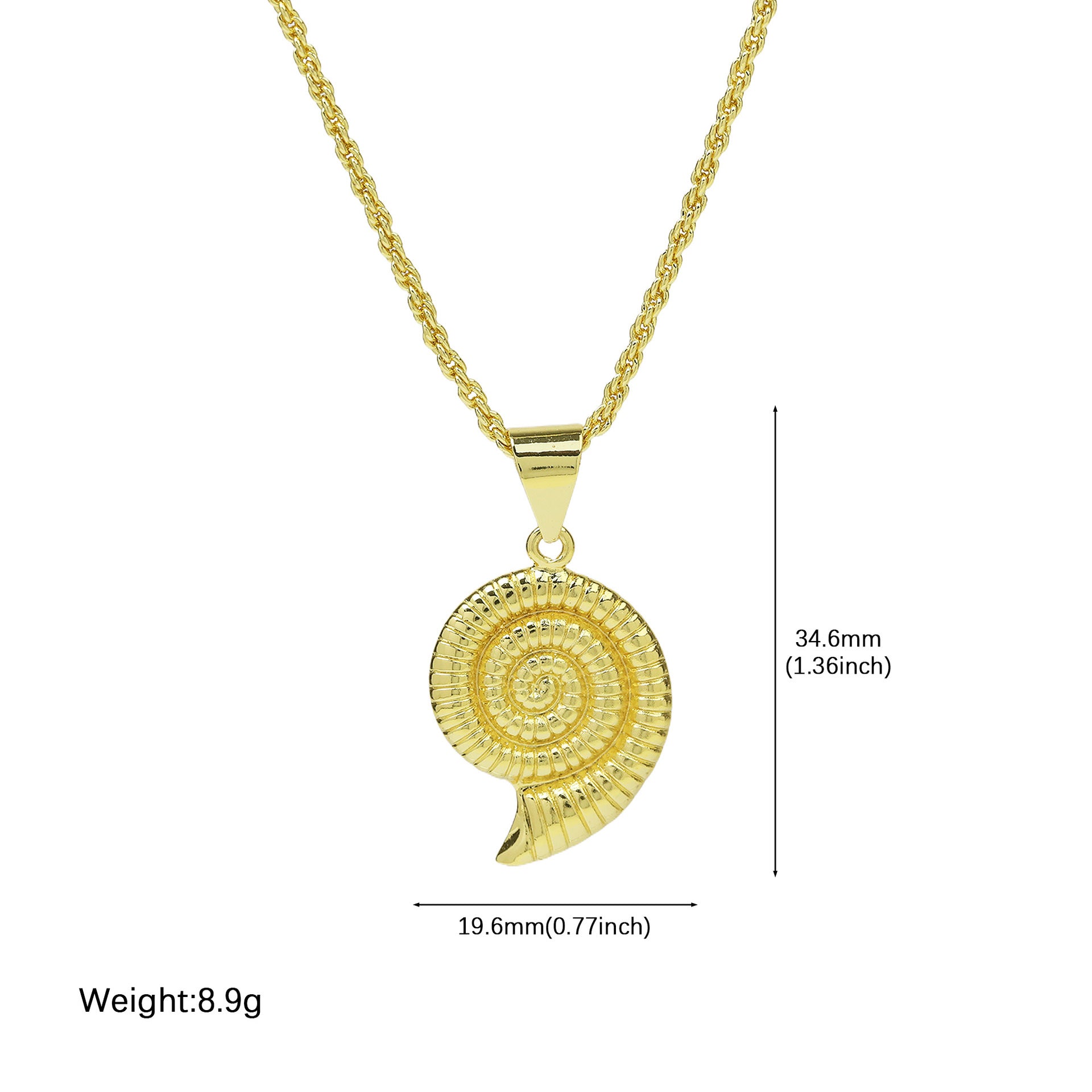 Wholesale Summer Hot Selling Beach and Ocean Resort Style Conch Shell Starfish Simple Large Pendant Necklace