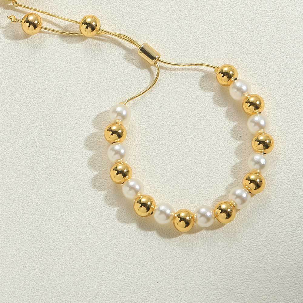 Wholesale Alloy Man-made Pearl Bracelet