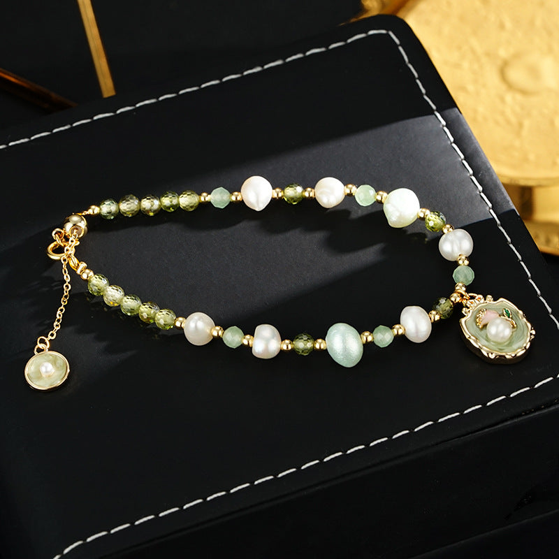 Wholesale Natural Freshwater Pearl Flower Bracelet