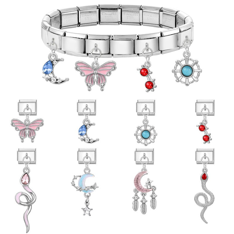 Wholesale Italian creative retro DIY Composable Bracelet Charms DIY Bracelets
