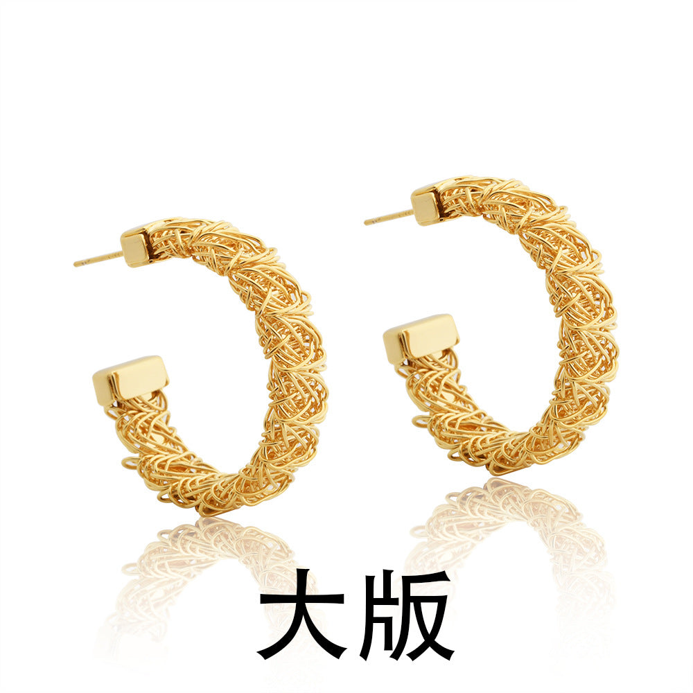 Wholesale Braided wire wrapped earrings