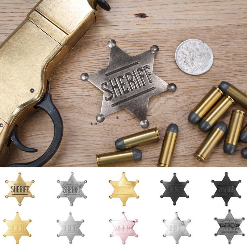 Wholesale  retro creative badge brooch  accessories brooch