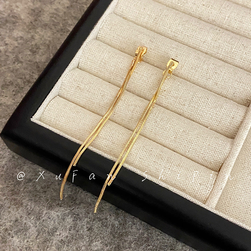 Wholesale Long Tassel Earrings All-match Geometric Ear Jewelry