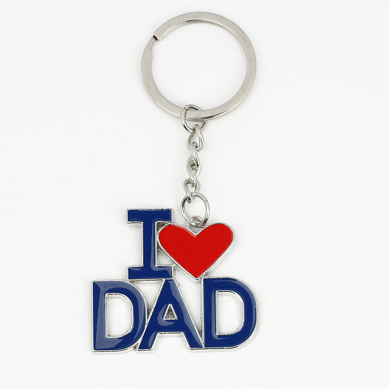 Wholesale Zinc Alloy Paint Mother's Day Father's Day Keychain ACC-KC-MengOu001
