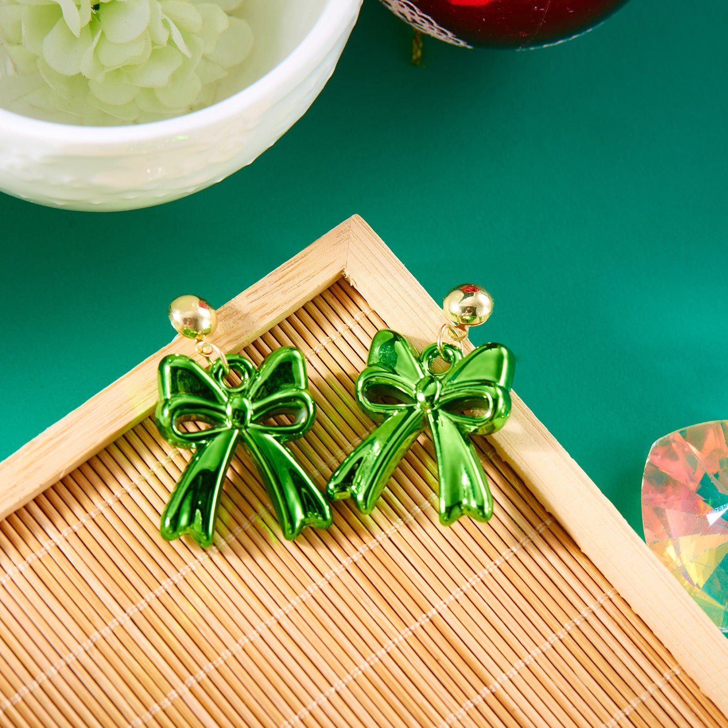 Wholesale  geometric earrings creative resin twist C triangle earrings