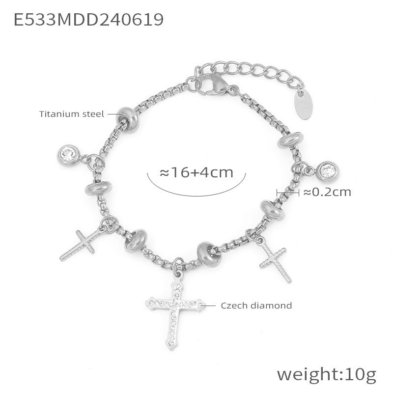 Wholesale Diamond Bracelet Titanium Steel Bracelets 18k Gold Plated Bracelet ACC-BT-XinYX001