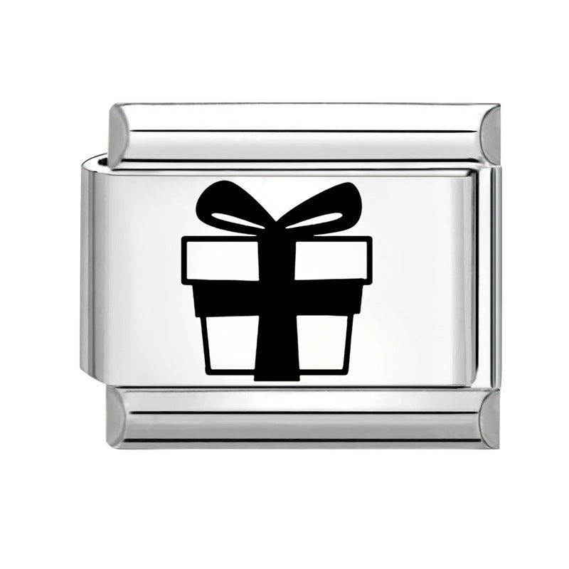 Wholesale Italian Charm Bracelet 9mm DIY Splicing Removable Christmas Cartoon Stainless Steel Composable Bracelet