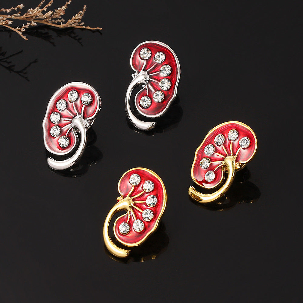 Wholesale Alloy Human organ brooch