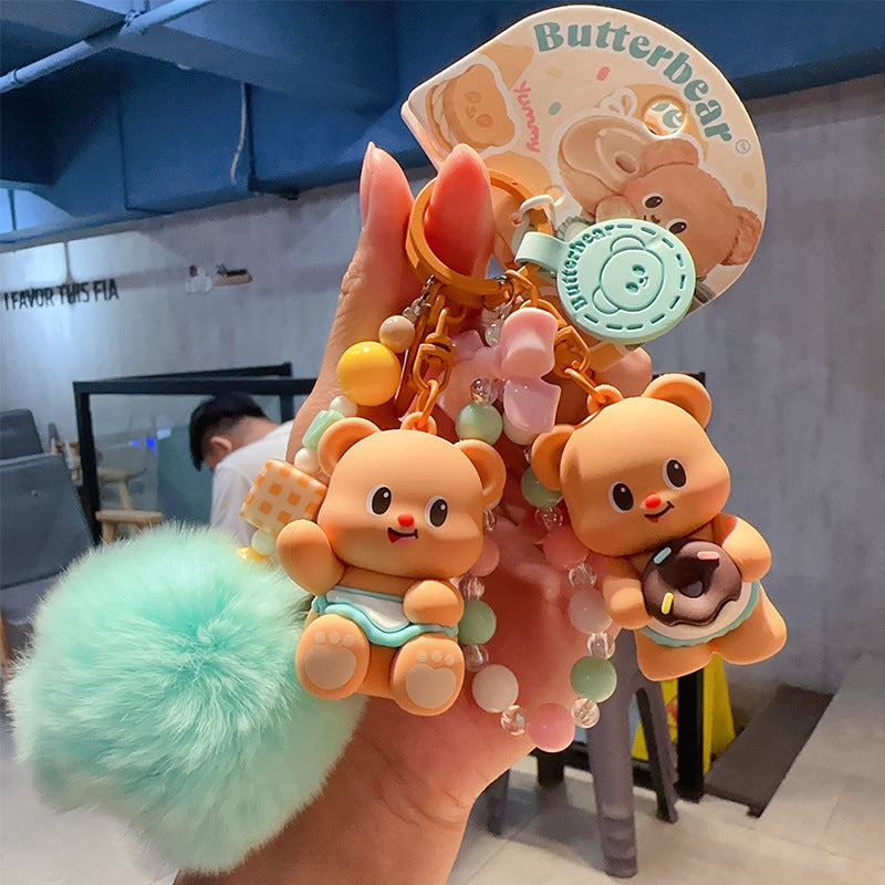 Wholesale Cartoon Cute PVC Soft Keychain ACC-KC-OuShi004