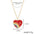 Wholesale alloy love rainbow pendant necklace
